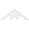 Ekena Millwork Pitch Riley Architectural Grade PVC Gable Pediment, 36"W x 13 1/2"H x 1"P (9/12) GPP036X014X100RIL - alternate 4
